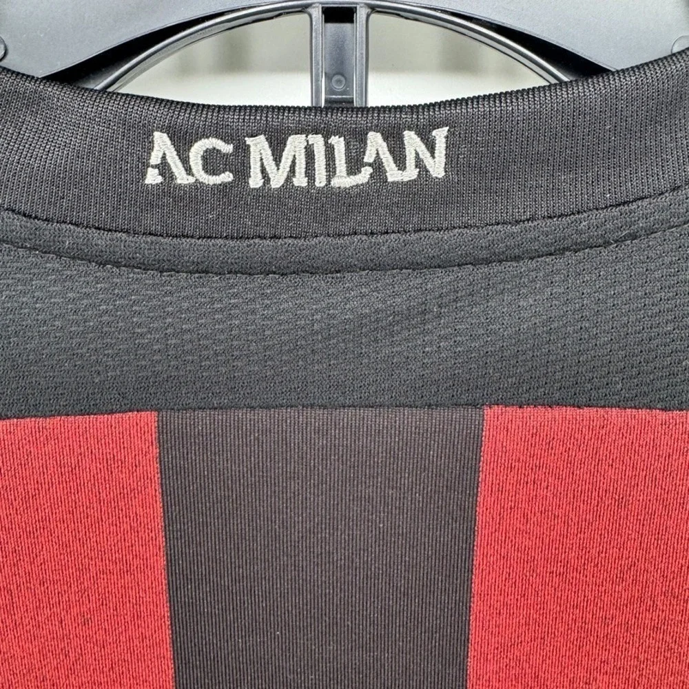 adidas AC Milan Fly Emirates ClimaCool Soccer Jersey Red Black Size M (US) - Picture 10 of 12